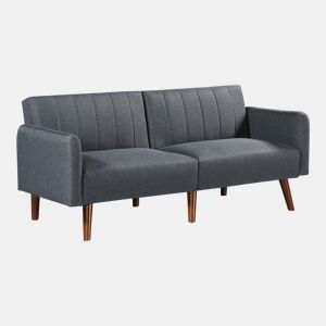 Sofá-cama Malå com função reclinável 175x70x72 cm Cinzento en.casa