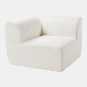 Módulo de canto do sofá Hurvas bouclé - Branco creme en.casa