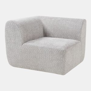 Módulo de canto do sofá Hurvas bouclé - Cinzento en.casa