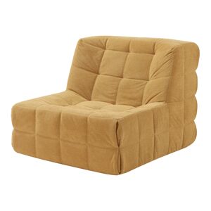 Cadeira de chão Koskyvn têxtil 75x90x100 cm - Amarelo en.casa