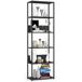 Estantería loft con estantes de madera 60 Estantería loft con estantes de madera 60 Negro