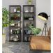 Estantería loft con estantes de madera 60 Estantería loft con estantes de madera 60 Negro