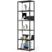 Estantería loft con estantes de madera 60 Estantería loft con estantes de madera 60 Negro