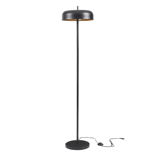 Candeeiro de pé Barton de 2 luzes Altura 159 cm preto lux.pro
