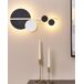 Beliani Lámpara de pared PARITA Beliani Lámpara de pared PARITA Negro/ Dorado
