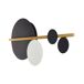 Beliani Lámpara de pared PARITA Beliani Lámpara de pared PARITA Negro/ Dorado