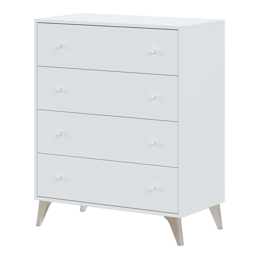 Conjunto de quarto de casal branco estilo nórdico (cabeceira + 2 mesas de cabeceira + cômoda) Conjunto de quarto de casal branco estilo nórdico (cabeceira + 2 mesas de cabeceira + cômoda)