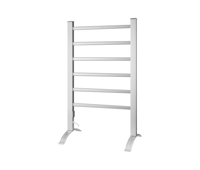 Toalleros eléctrico con protección ip22 y 100 w. actúa como secador de toallas. calentador de prendas y a la vez servirá de apoyo a tu sistema de calefacción. dispone de termostato y está fabricado en aluminio color plata. mide 70x10.5x53 cm y dispone de