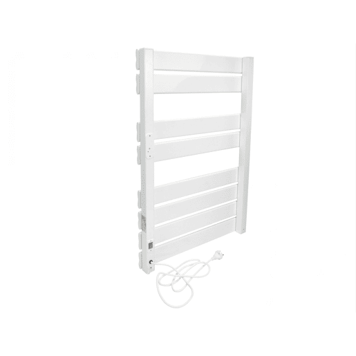 Toalheiro branco com controlo sem fios 500W Toalheiro branco com controlo sem fios 500W