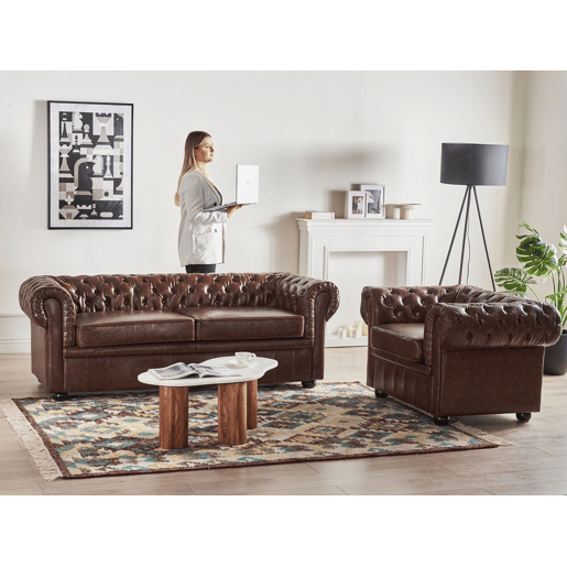 Beliani Poltrona CHESTERFIELD Beliani Poltrona CHESTERFIELD
