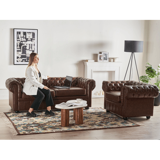 Beliani Poltrona CHESTERFIELD Beliani Poltrona CHESTERFIELD