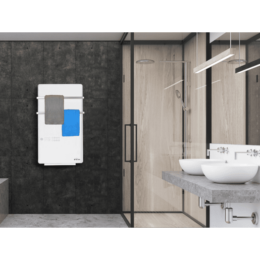 cantos arredondados, painel LED, programável semanalmente, sensor de presença, protecção IPX4