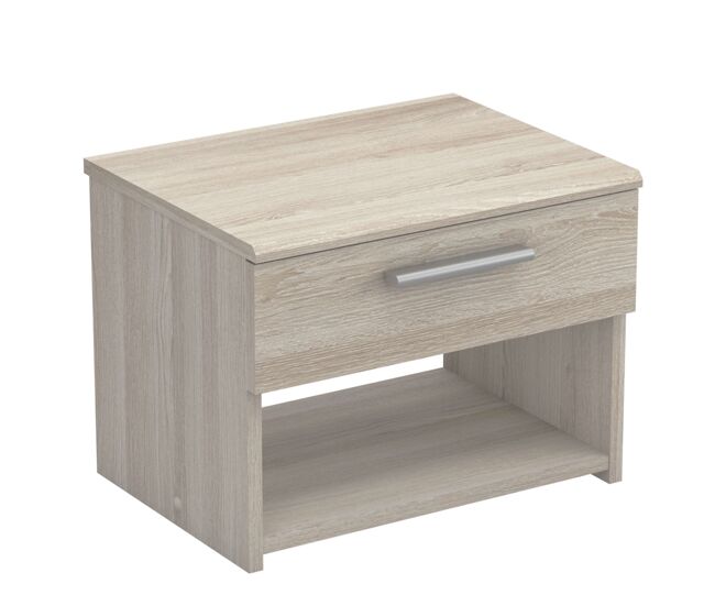 Mesita de Noche Prins Roble Shannon 32x43x32cm Dormitorio