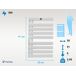 Toallero Eléctrico 500W con display LED y WiFi Toallero Eléctrico 500W con display LED y WiFi Blanco