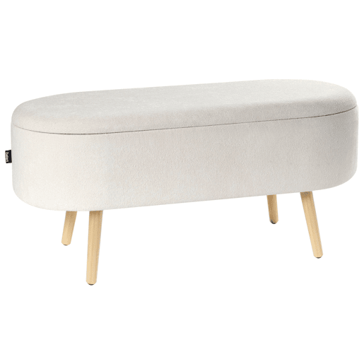 Beliani Banco de cama Chenille OKLAHOMA Beliani Banco de cama Chenille OKLAHOMA
