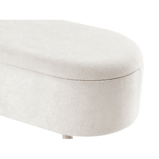 Beliani Banco de cama Chenille OKLAHOMA Beliani Banco de cama Chenille OKLAHOMA