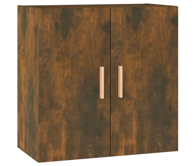 Vidaxl armario de pared madera contrachapada roble ahumado 60x30x60 cm