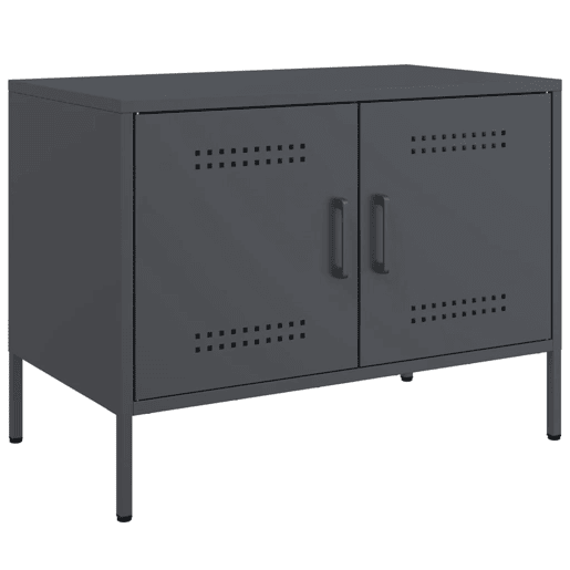 móveis de TV - Armários TV 2 pcs 68x39x50,5 cm aço antracite
