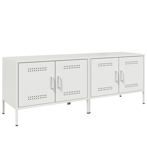 móveis de TV - Armários TV 2 pcs 68x39x50,5 cm aço branco