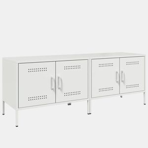 móveis de TV - Armários TV 2 pcs 68x39x50,5 cm aço branco