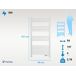 Toallero de aluminio 500 W con temporizador Toallero de aluminio 500 W con temporizador Blanco