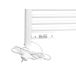 Toallero de aluminio 500 W con temporizador Toallero de aluminio 500 W con temporizador Blanco