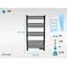 Toallero de aluminio 500 W con temporizador Toallero de aluminio 500 W con temporizador Negro