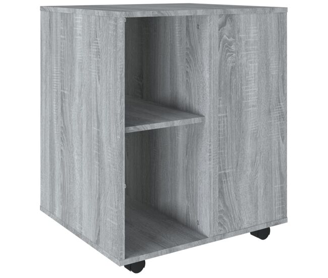 Vidaxl armario con ruedas madera contrachapada gris sonoma 60x53x72 cm