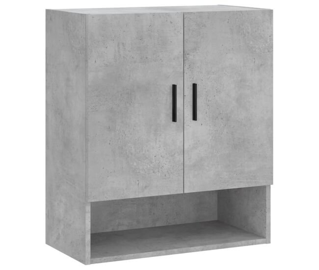 Vidaxl armario de pared madera de ingeniería gris hormigón 60x31x70 cm