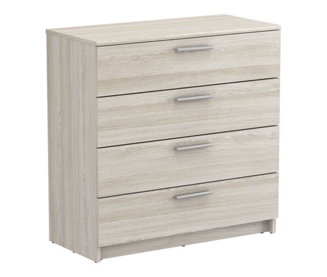 Cómoda prins roble shannon 81x80x38cm dormitorio