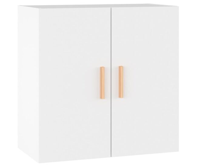 Vidaxl armario de pared madera contrachapada blanco 37x37x37 cm