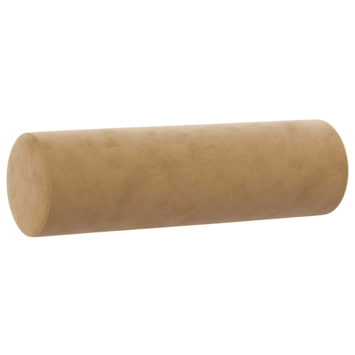Sofá 2 lugares - Sofá fixo c almofadas decorativas 140 cm veludo castanho