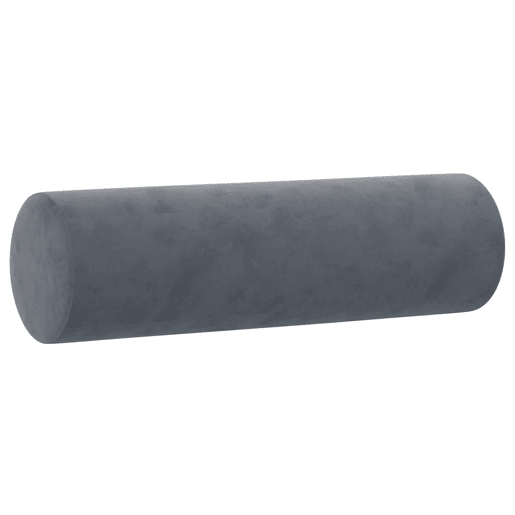 Sofá 2 lug. - Sofá fixo c almofadas decorativas 120 cm veludo cinza-escuro Sofá 2 lug. - Sofá fixo c almofadas decorativas 120 cm veludo cinza-escuro