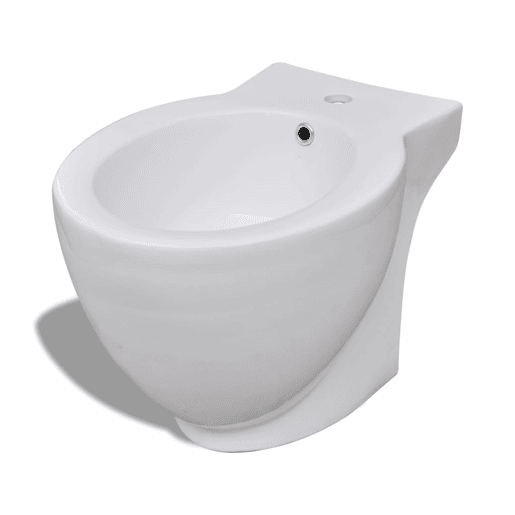 vidaXL Bidé redondo branco cerâmica vidaXL Bidé redondo branco cerâmica