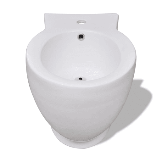 vidaXL Bidé redondo branco cerâmica vidaXL Bidé redondo branco cerâmica