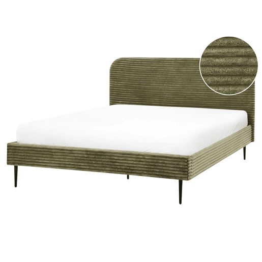 Beliani Cama Bombazine FLAYAT Beliani Cama Bombazine FLAYAT