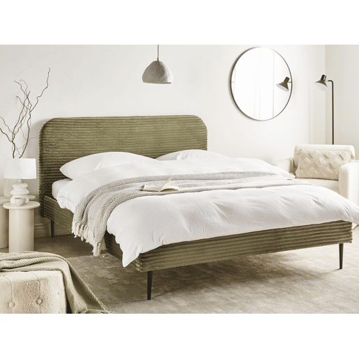 Beliani Cama Bombazine FLAYAT Beliani Cama Bombazine FLAYAT