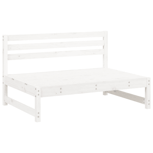 vidaXL 2 pcs conjunto lounge de jardim madeira de pinho maciça branco