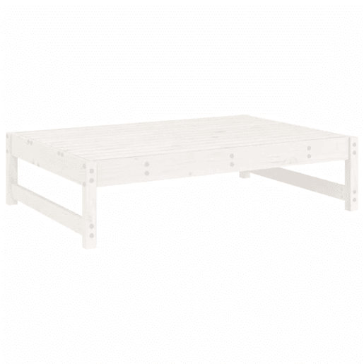 vidaXL 2 pcs conjunto lounge de jardim madeira de pinho maciça branco