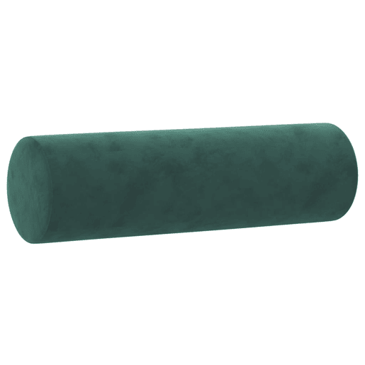 Sofá 2 lug. - Sofá fixo c almofadas decorativas 120 cm veludo verde-escuro