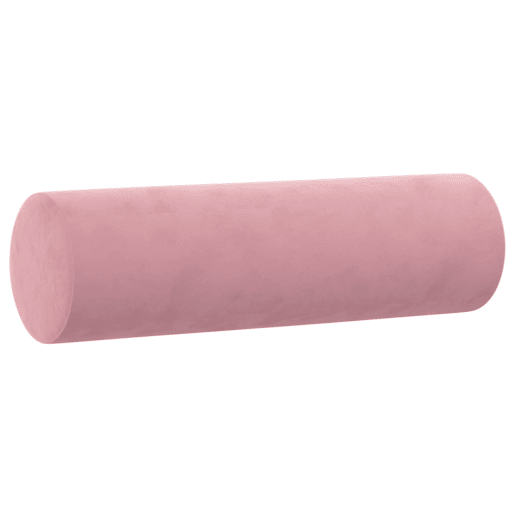 Sofá 3 lugares - Sofá fixo c almofadas decorativas 180 cm veludo rosa