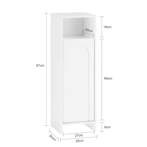 Cesto para roupa suja Arca de lavandaria Armário de casa BZR161-W SoBuy PT