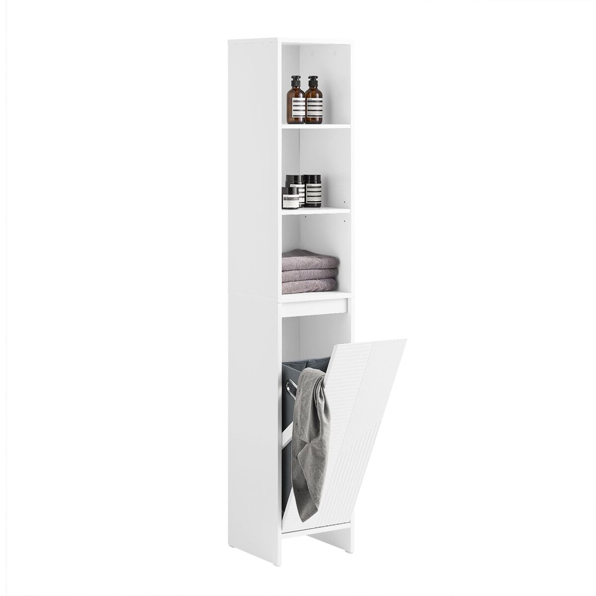 Mueble columna de baño armario alto bzr158-w sobuy es