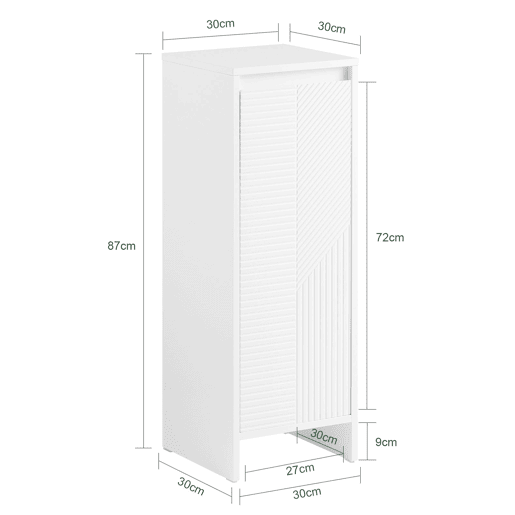 Cesto de roupa suja BZR154-W SoBuy PT