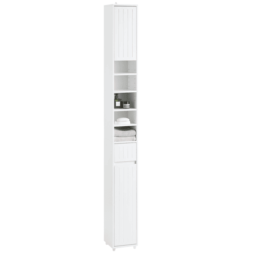Coluna de banho Armário de casa de banho BZR160-W SoBuy PT