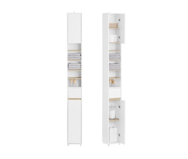 Mueble columna de baño armario para baño bzr34-wn sobuy es