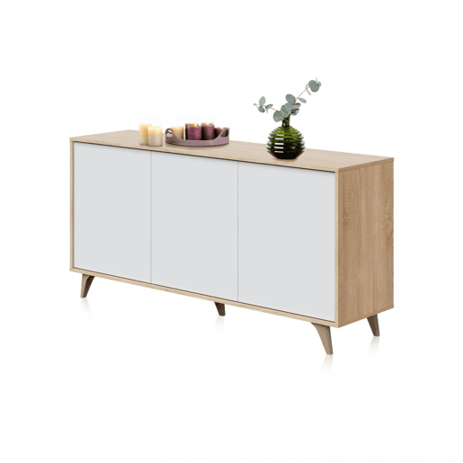 Aparador Lira Artik White (Branco mate) - Carvalho canadiano 154 x 75 x 40 cm