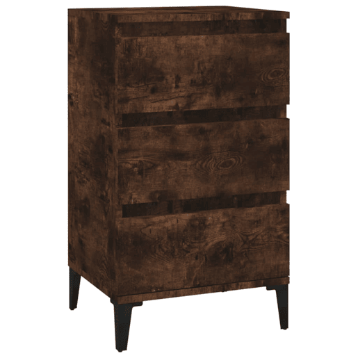 vidaXL Mesa cabeceira 40x35x70 cm derivados madeira carvalho fumado vidaXL Mesa cabeceira 40x35x70 cm derivados madeira carvalho fumado