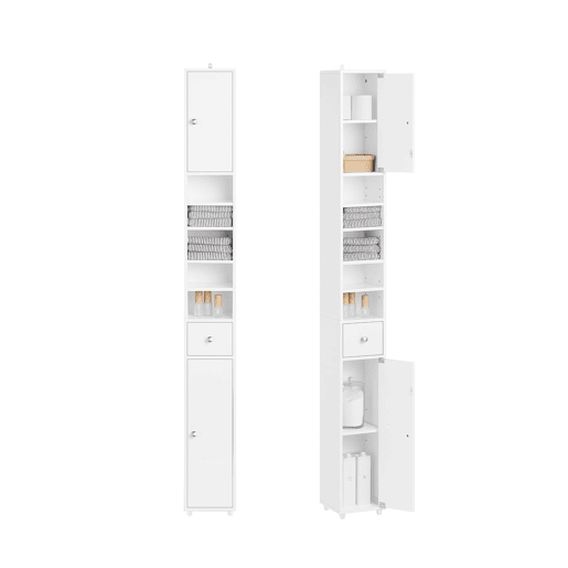 Coluna de banho Armário de casa de banho BZR167-GW SoBuy PT