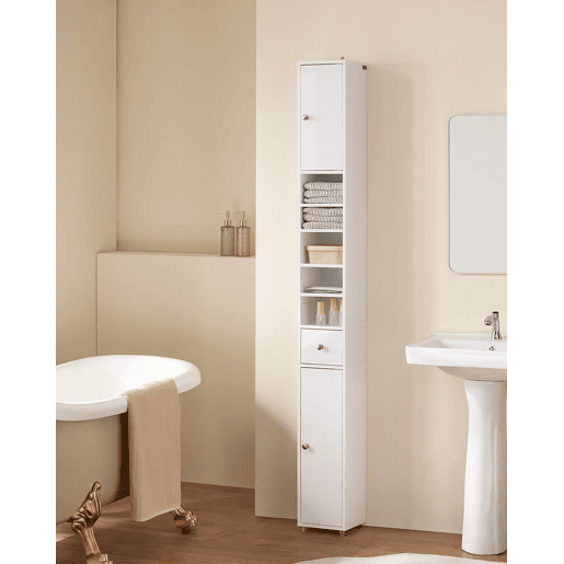 Coluna de banho Armário de casa de banho BZR167-GW SoBuy PT
